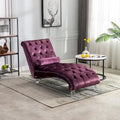 63,98 Chaise longue capitonnée avec coussin et pieds en acrylique