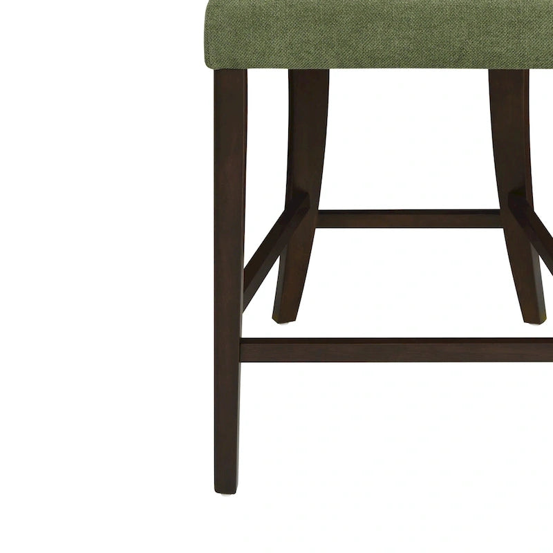 Lot de 2 tabourets de comptoir sans accoudoirs, tissu