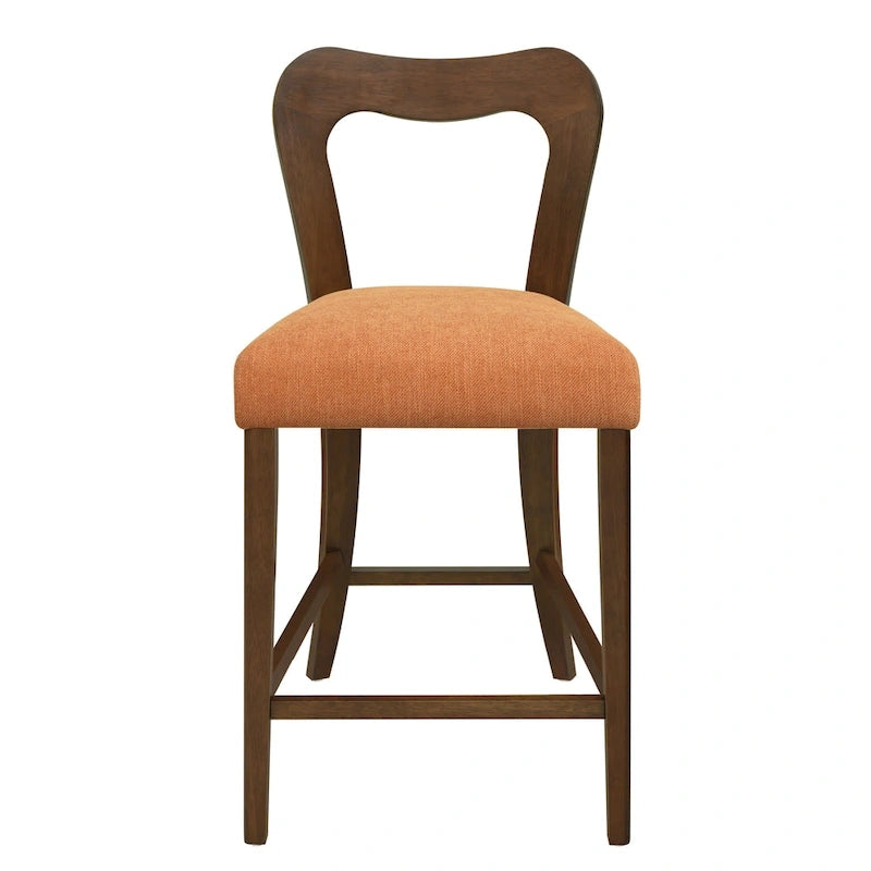 Lot de 2 tabourets de comptoir sans accoudoirs, tissu
