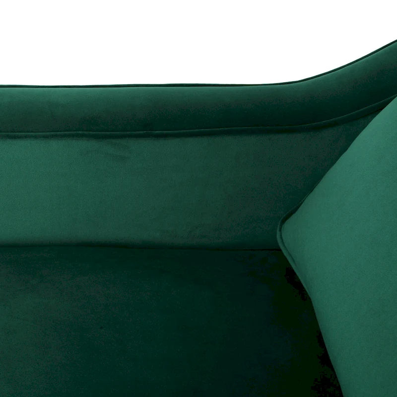 Fauteuil club en velours contemporain de 30,75 l x 33,50 L x 33,75 H