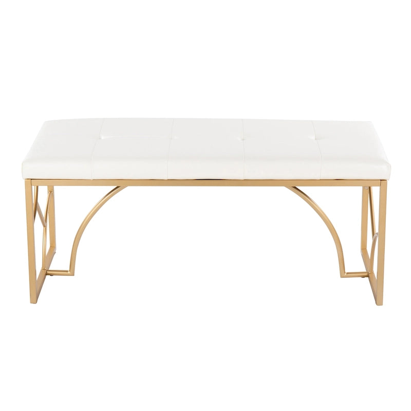 Banc moderne, banc polyvalent pour la maison, soutien stable et montage facile, meuble d'appoint élégant, siège d'appoint indispensable pour appartement et maison
