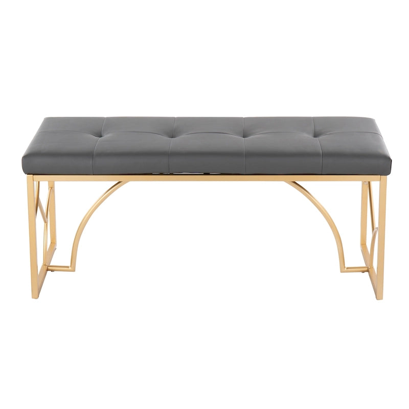 Banc moderne, banc polyvalent pour la maison, soutien stable et montage facile, meuble d'appoint élégant, siège d'appoint indispensable pour appartement et maison