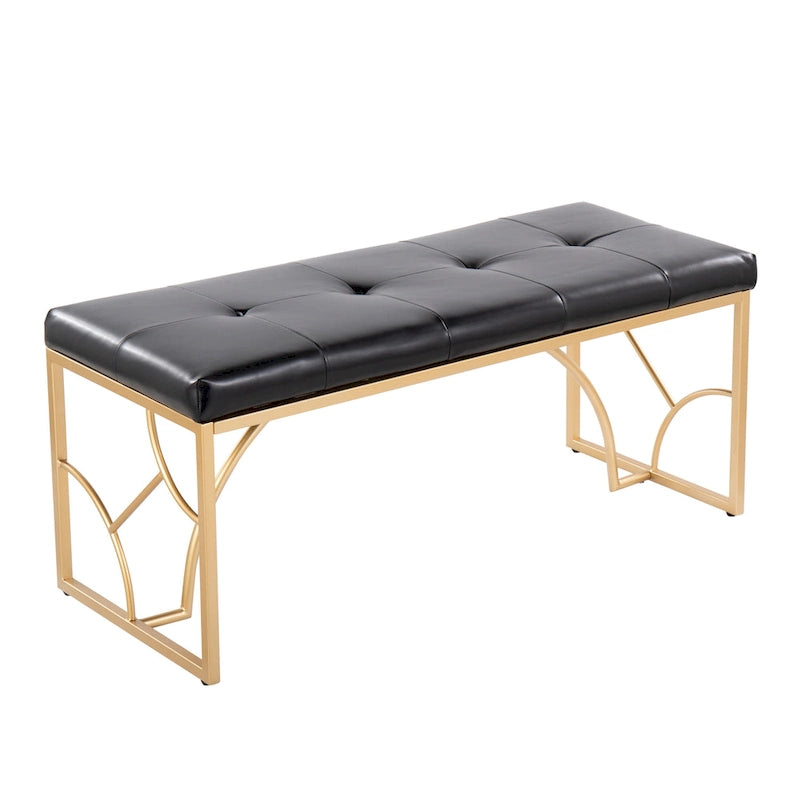 Banc moderne, banc polyvalent pour la maison, soutien stable et montage facile, meuble d'appoint élégant, siège d'appoint indispensable pour appartement et maison