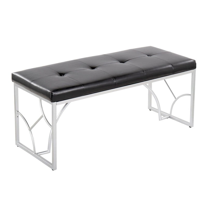 Banc moderne, banc polyvalent pour la maison, soutien stable et montage facile, meuble d'appoint élégant, siège d'appoint indispensable pour appartement et maison