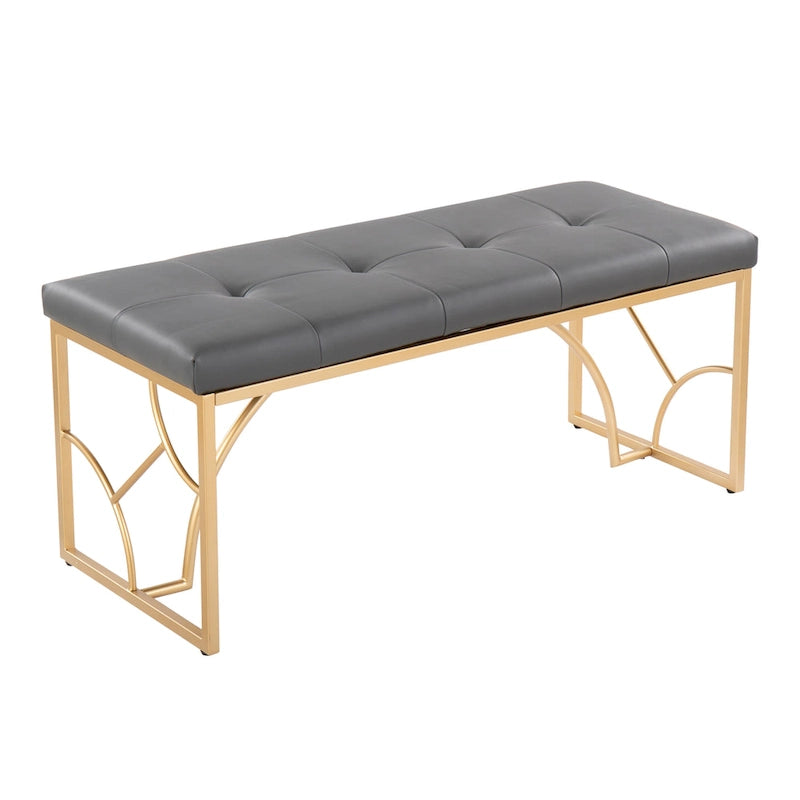 Banc moderne, banc polyvalent pour la maison, soutien stable et montage facile, meuble d'appoint élégant, siège d'appoint indispensable pour appartement et maison