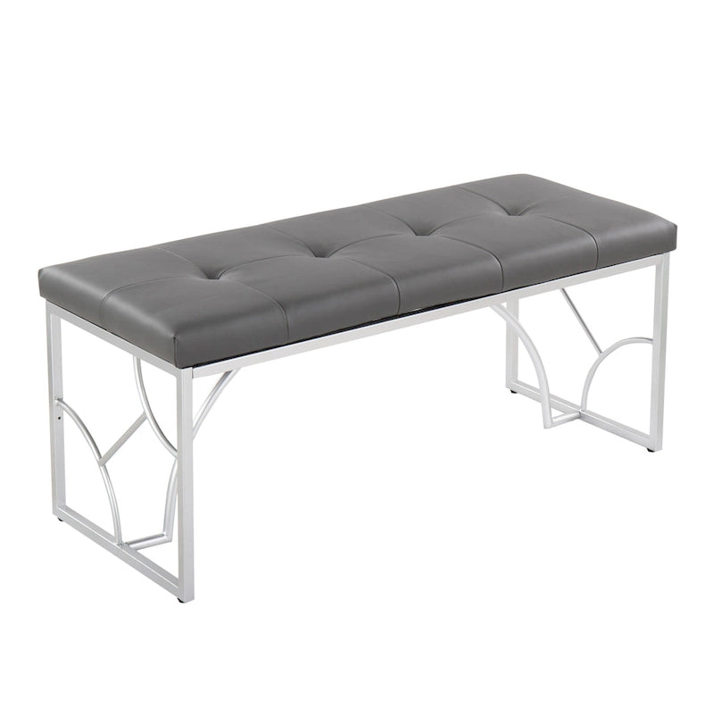 Banc moderne, banc polyvalent pour la maison, soutien stable et montage facile, meuble d'appoint élégant, siège d'appoint indispensable pour appartement et maison