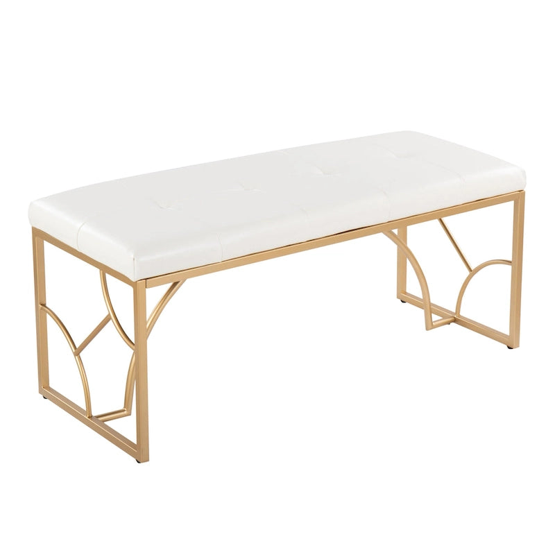 Banc moderne, banc polyvalent pour la maison, soutien stable et montage facile, meuble d'appoint élégant, siège d'appoint indispensable pour appartement et maison