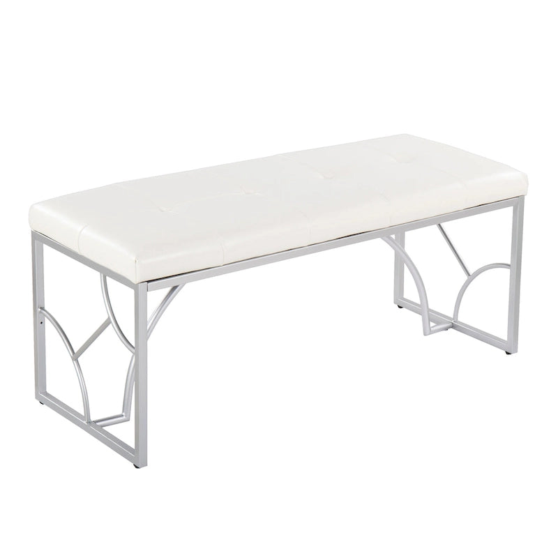 Banc moderne, banc polyvalent pour la maison, soutien stable et montage facile, meuble d'appoint élégant, siège d'appoint indispensable pour appartement et maison