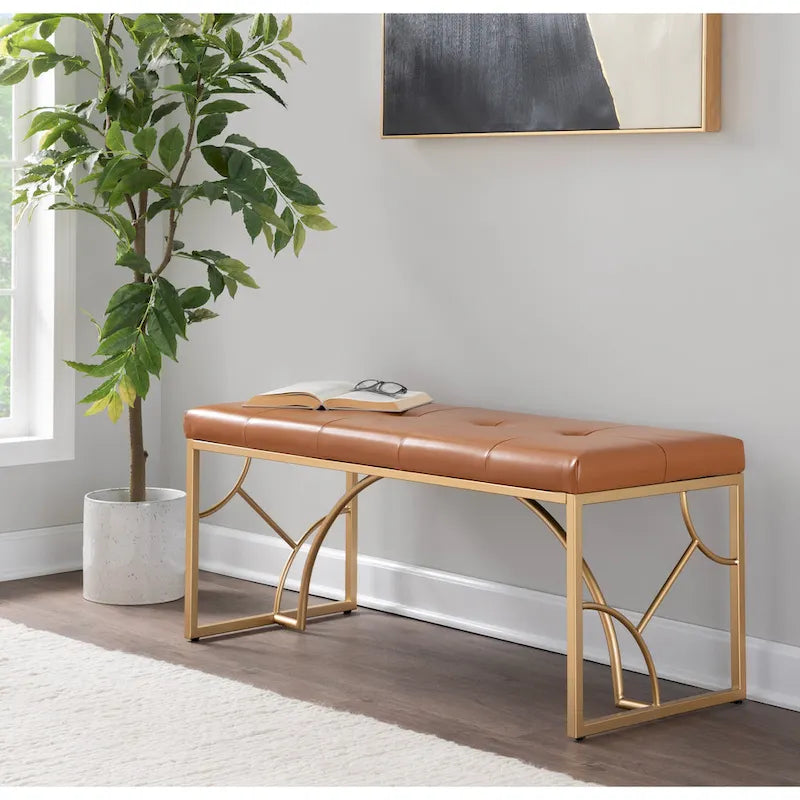 Banc moderne, banc polyvalent pour la maison, soutien stable et montage facile, meuble d'appoint élégant, siège d'appoint indispensable pour appartement et maison