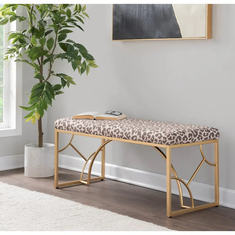 Banc moderne, banc polyvalent pour la maison, soutien stable et montage facile, meuble d'appoint élégant, siège d'appoint indispensable pour appartement et maison