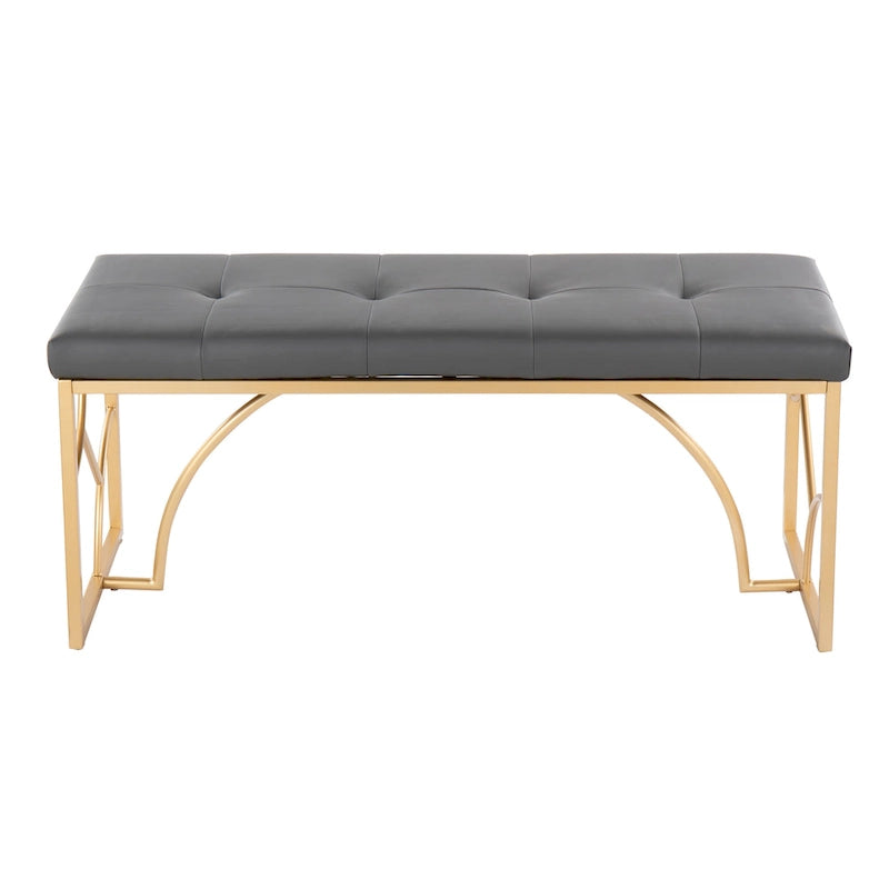 Banc moderne, banc polyvalent pour la maison, soutien stable et montage facile, meuble d'appoint élégant, siège d'appoint indispensable pour appartement et maison