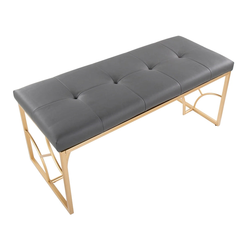 Banc moderne, banc polyvalent pour la maison, soutien stable et montage facile, meuble d'appoint élégant, siège d'appoint indispensable pour appartement et maison