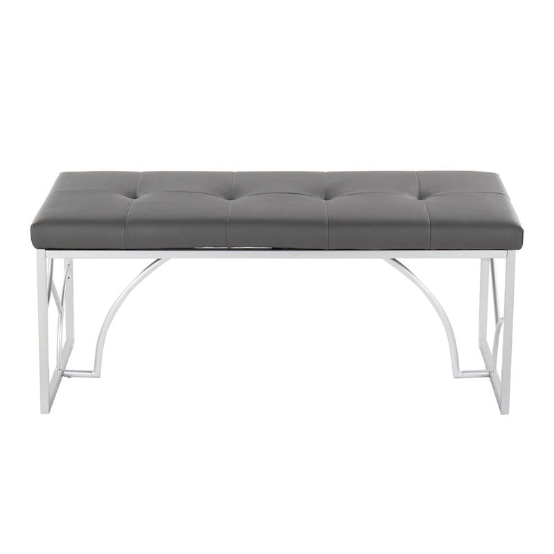 Banc moderne, banc polyvalent pour la maison, soutien stable et montage facile, meuble d'appoint élégant, siège d'appoint indispensable pour appartement et maison