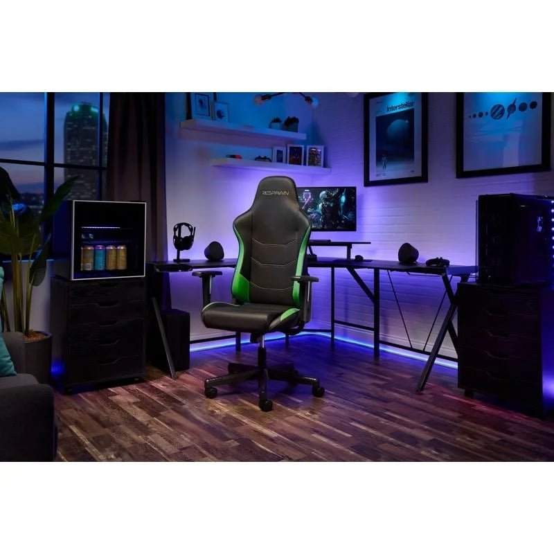 Fauteuil de jeu ergonomique 110 - Chaise de bureau pour ordinateur PC à haut dossier de style course