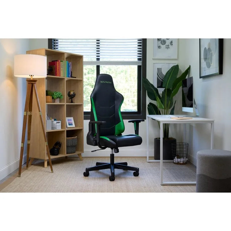 Fauteuil de jeu ergonomique 110 - Chaise de bureau pour ordinateur PC à haut dossier de style course