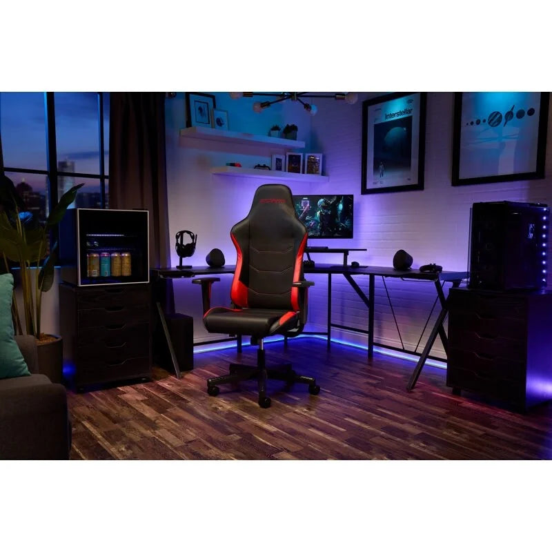 Fauteuil de jeu ergonomique 110 - Chaise de bureau pour ordinateur PC à haut dossier de style course