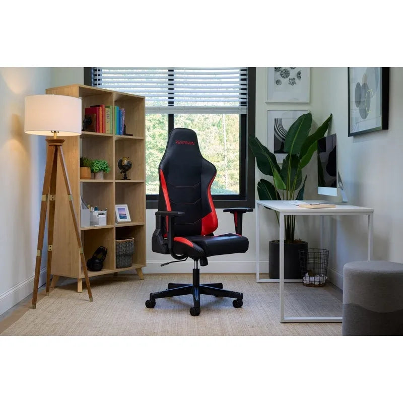 Fauteuil de jeu ergonomique 110 - Chaise de bureau pour ordinateur PC à haut dossier de style course
