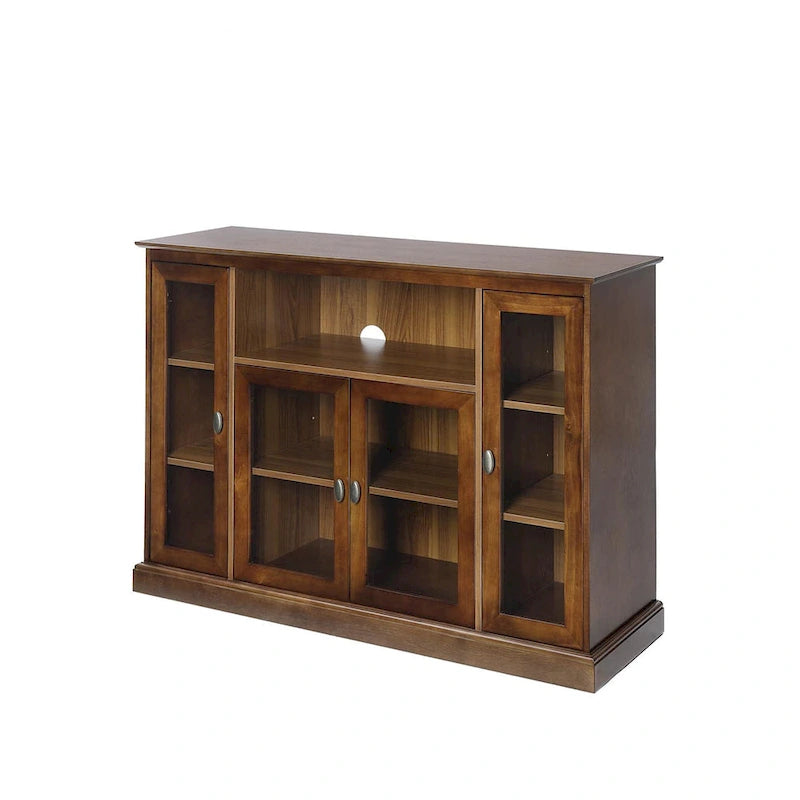 Meuble TV de 60 pouces avec armoires de rangement et étagères