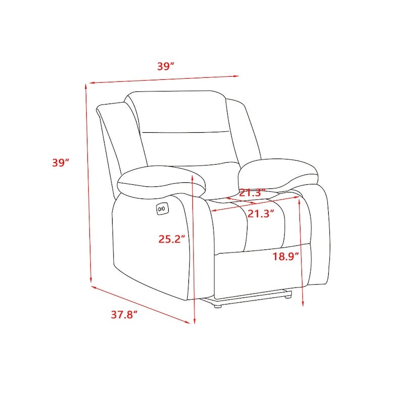 Fauteuil inclinable électrique