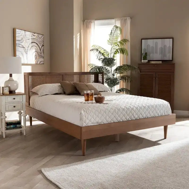Lit plateforme Mid-century Modern