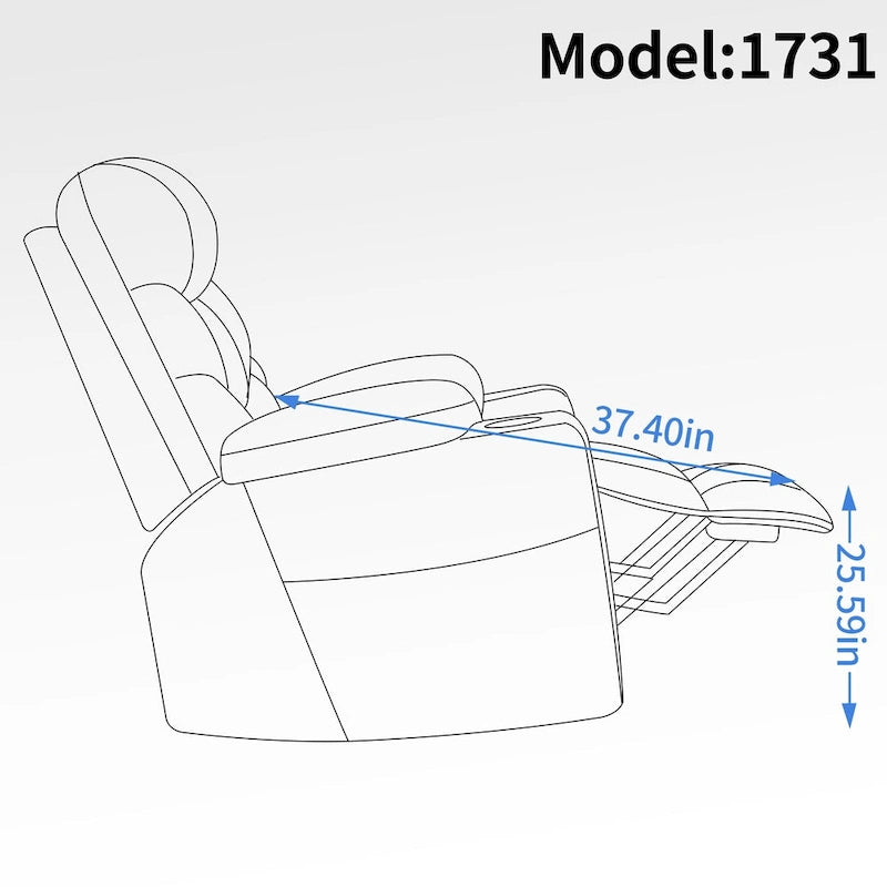 Fauteuil releveur électrique en chenille, capacité jusqu'à 159 kg (350 lb), mécanisme de mouvement robuste avec massage par vibration à 8 points et soutien lombaire