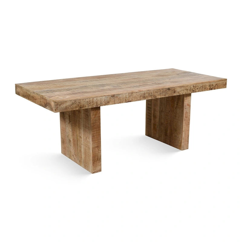 Timbergirl Handmade Solid Mango Wood Dining Table - 80