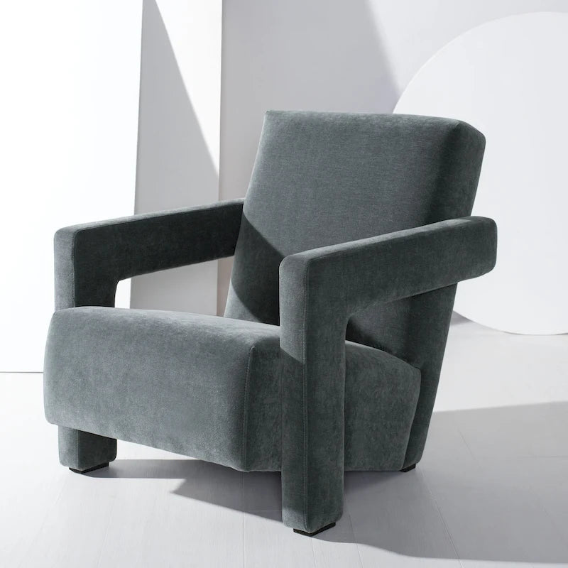 Fauteuil d'appoint moderne en velours - 27 po L x 35 po P x 30 po H - 27Lx35Px30H