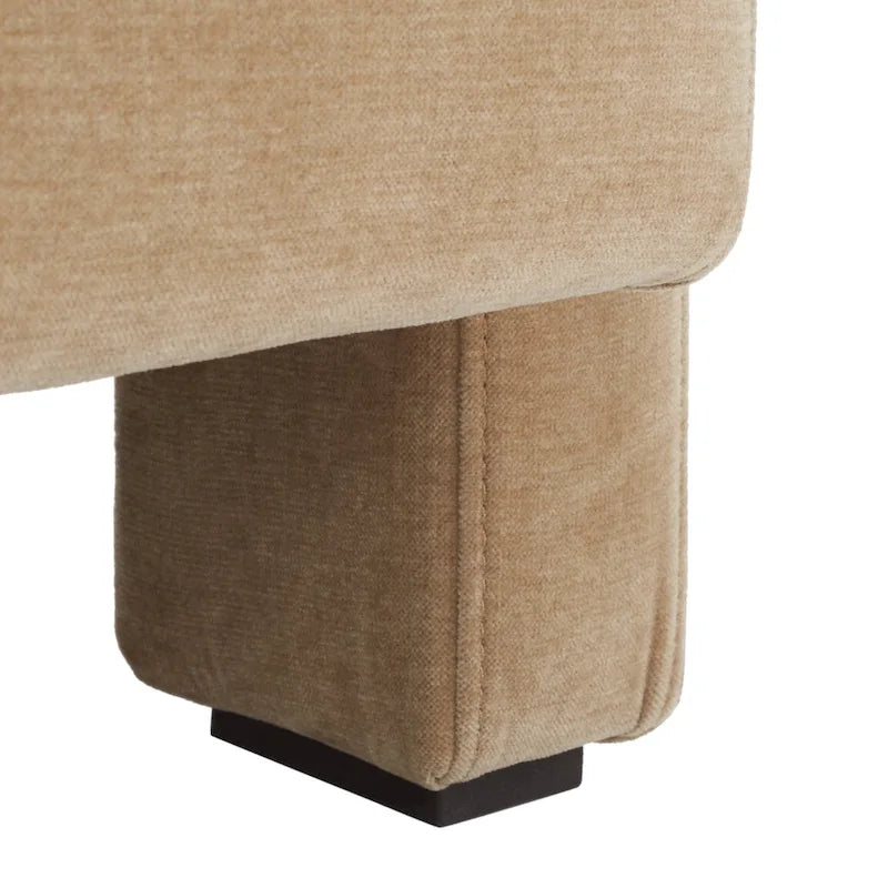 Fauteuil d'appoint moderne en velours - 27 po L x 35 po P x 30 po H - 27Lx35Px30H