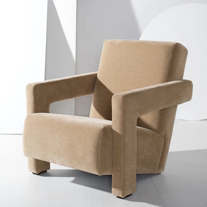 Fauteuil d'appoint moderne en velours - 27 po L x 35 po P x 30 po H - 27Lx35Px30H