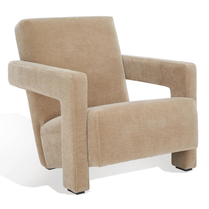 Fauteuil d'appoint moderne en velours - 27 po L x 35 po P x 30 po H - 27Lx35Px30H