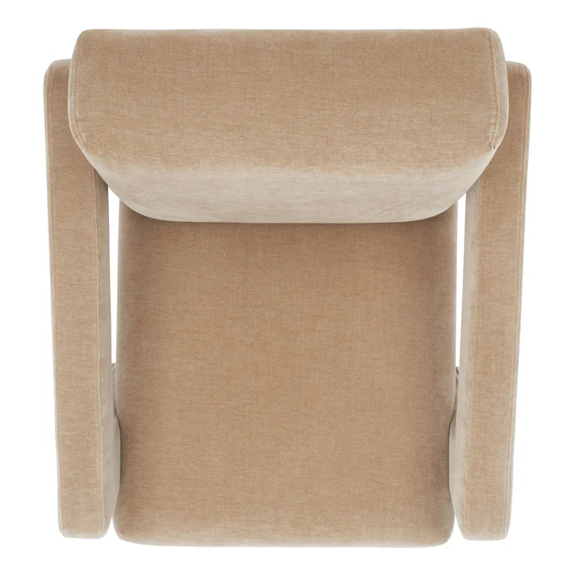 Fauteuil d'appoint moderne en velours - 27 po L x 35 po P x 30 po H - 27Lx35Px30H