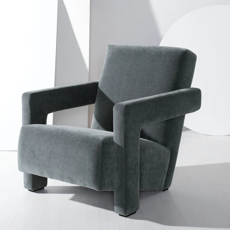 Fauteuil d'appoint moderne en velours - 27 po L x 35 po P x 30 po H - 27Lx35Px30H