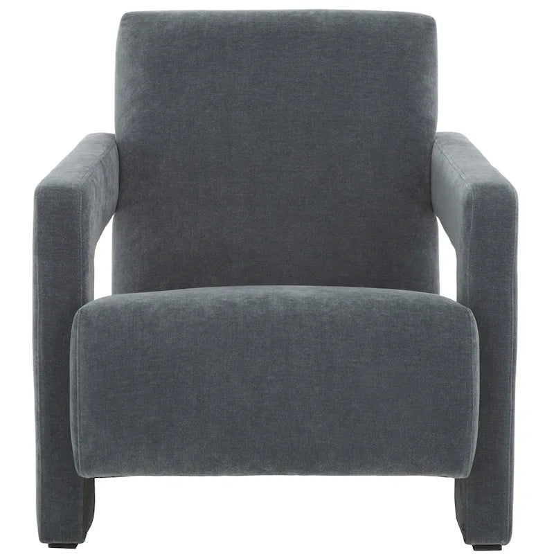 Fauteuil d'appoint moderne en velours - 27 po L x 35 po P x 30 po H - 27Lx35Px30H