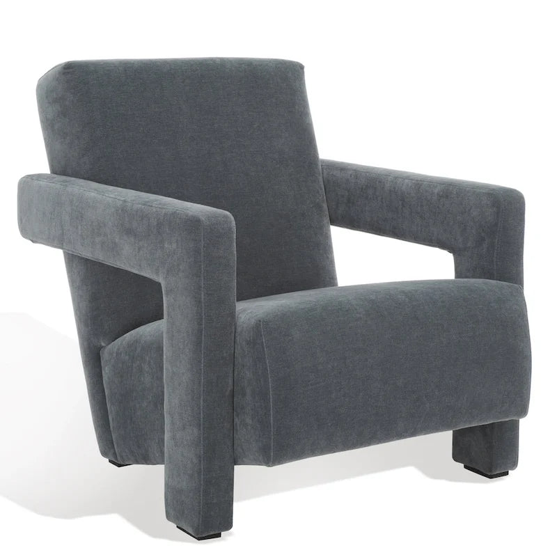 Fauteuil d'appoint moderne en velours - 27 po L x 35 po P x 30 po H - 27Lx35Px30H