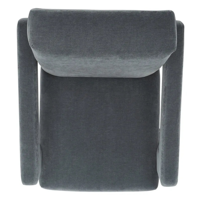 Fauteuil d'appoint moderne en velours - 27 po L x 35 po P x 30 po H - 27Lx35Px30H
