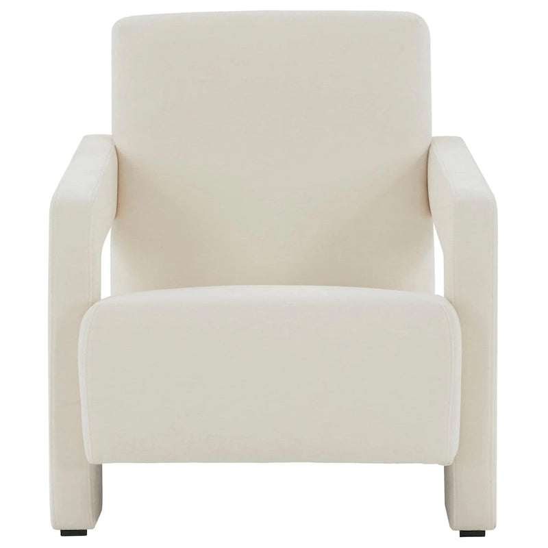Fauteuil d'appoint moderne en velours - 27 po L x 35 po P x 30 po H - 27Lx35Px30H