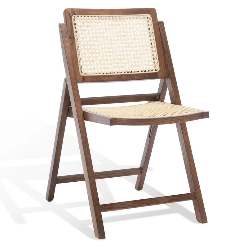 Chaise de salle à manger pliante en cannage (lot de 2) - 18 po L x 23 po P x 33 po H - 18L x 23P x 33H