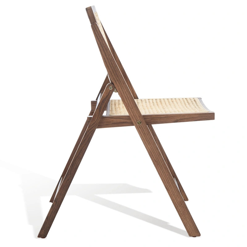 Chaise de salle à manger pliante en cannage (lot de 2) - 18 po L x 23 po P x 33 po H - 18L x 23P x 33H