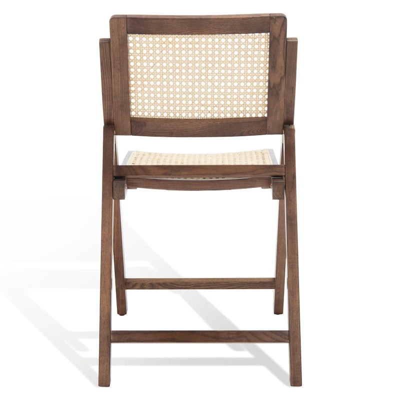 Chaise de salle à manger pliante en cannage (lot de 2) - 18 po L x 23 po P x 33 po H - 18L x 23P x 33H