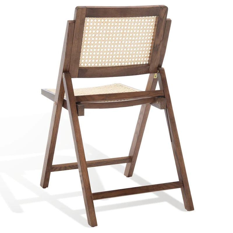 Chaise de salle à manger pliante en cannage (lot de 2) - 18 po L x 23 po P x 33 po H - 18L x 23P x 33H