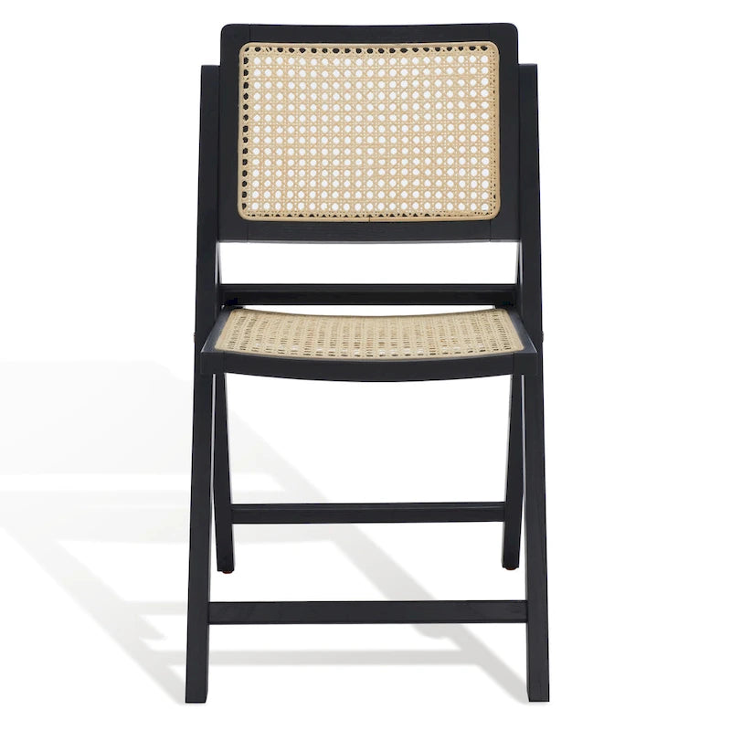 Chaise de salle à manger pliante en cannage (lot de 2) - 18 po L x 23 po P x 33 po H - 18L x 23P x 33H