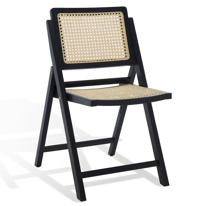 Chaise de salle à manger pliante en cannage (lot de 2) - 18 po L x 23 po P x 33 po H - 18L x 23P x 33H