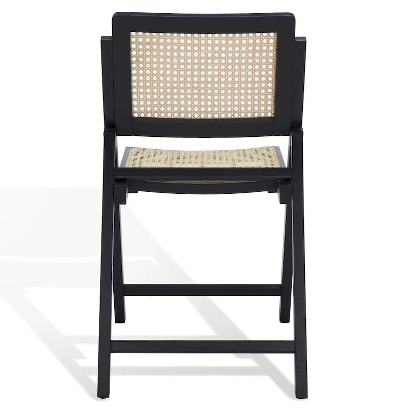 Chaise de salle à manger pliante en cannage (lot de 2) - 18 po L x 23 po P x 33 po H - 18L x 23P x 33H