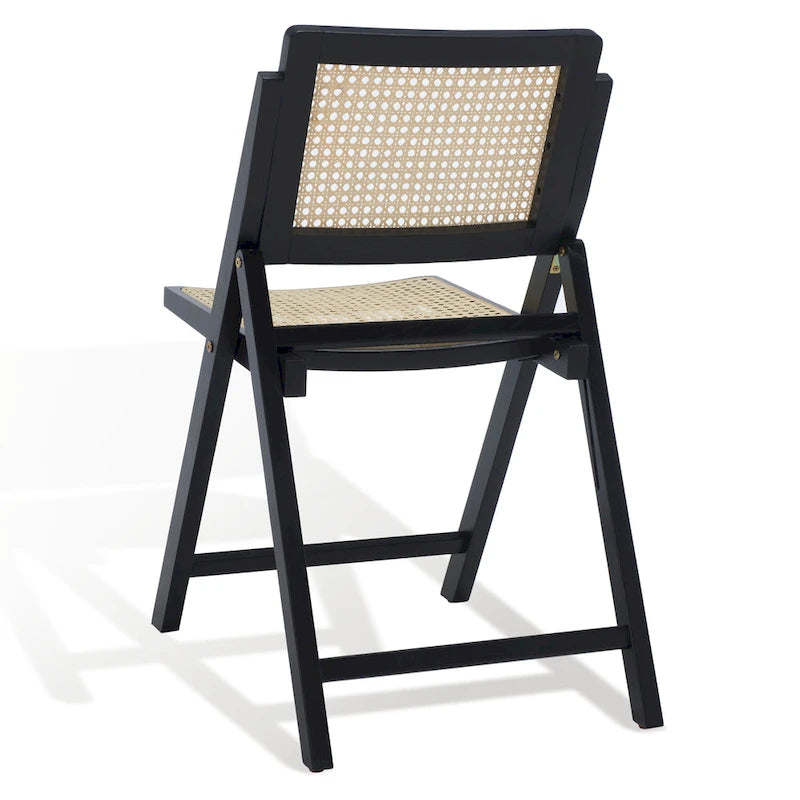 Chaise de salle à manger pliante en cannage (lot de 2) - 18 po L x 23 po P x 33 po H - 18L x 23P x 33H