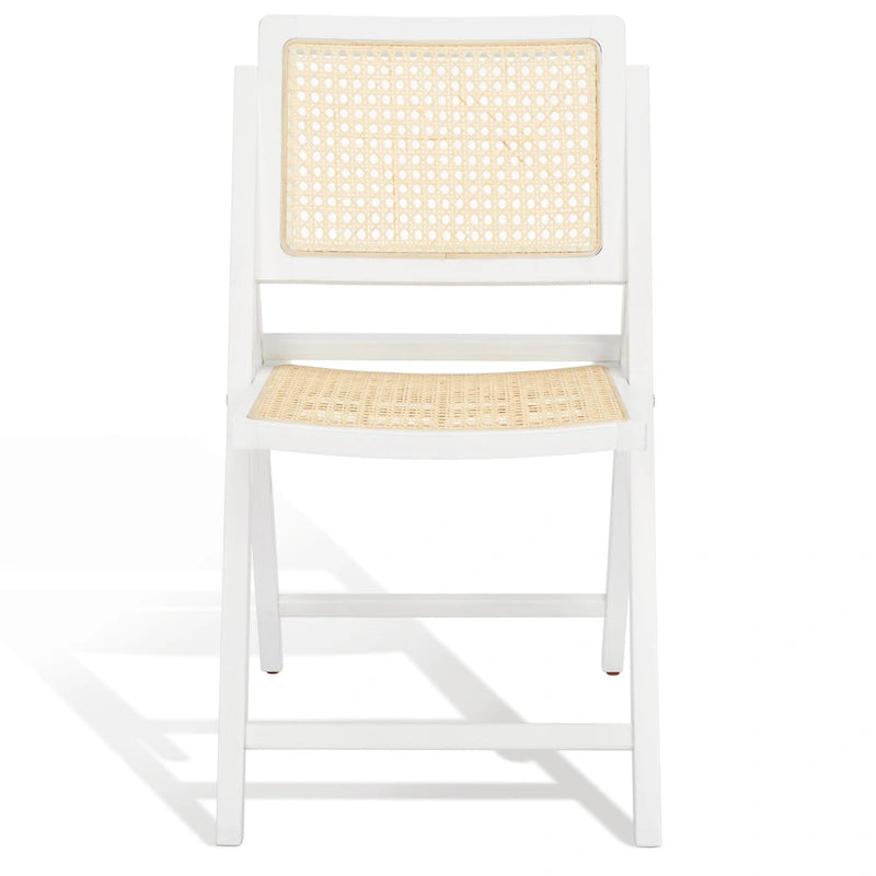 Chaise de salle à manger pliante en cannage (lot de 2) - 18 po L x 23 po P x 33 po H - 18L x 23P x 33H