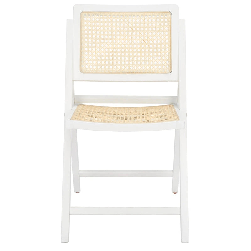 Chaise de salle à manger pliante en cannage (lot de 2) - 18 po L x 23 po P x 33 po H - 18L x 23P x 33H