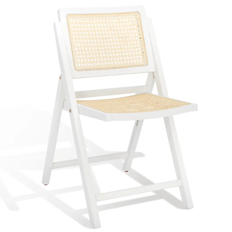 Chaise de salle à manger pliante en cannage (lot de 2) - 18 po L x 23 po P x 33 po H - 18L x 23P x 33H