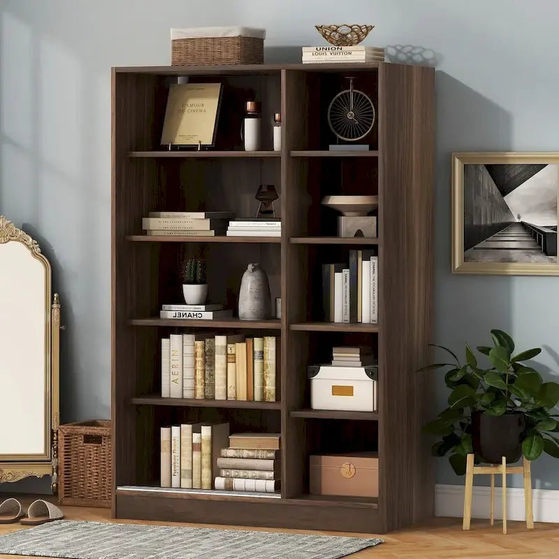 Armoire à rideaux 3 portes avec étagères