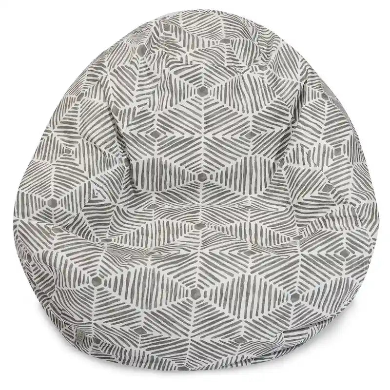 Fauteuil pouf en mousse déchiquetée, grand pouf de salon confortable, intérieur en mousse déchiquetée offrant un bon soutien, siège léger et portable, meuble de détente indispensable pour enfants et adultes